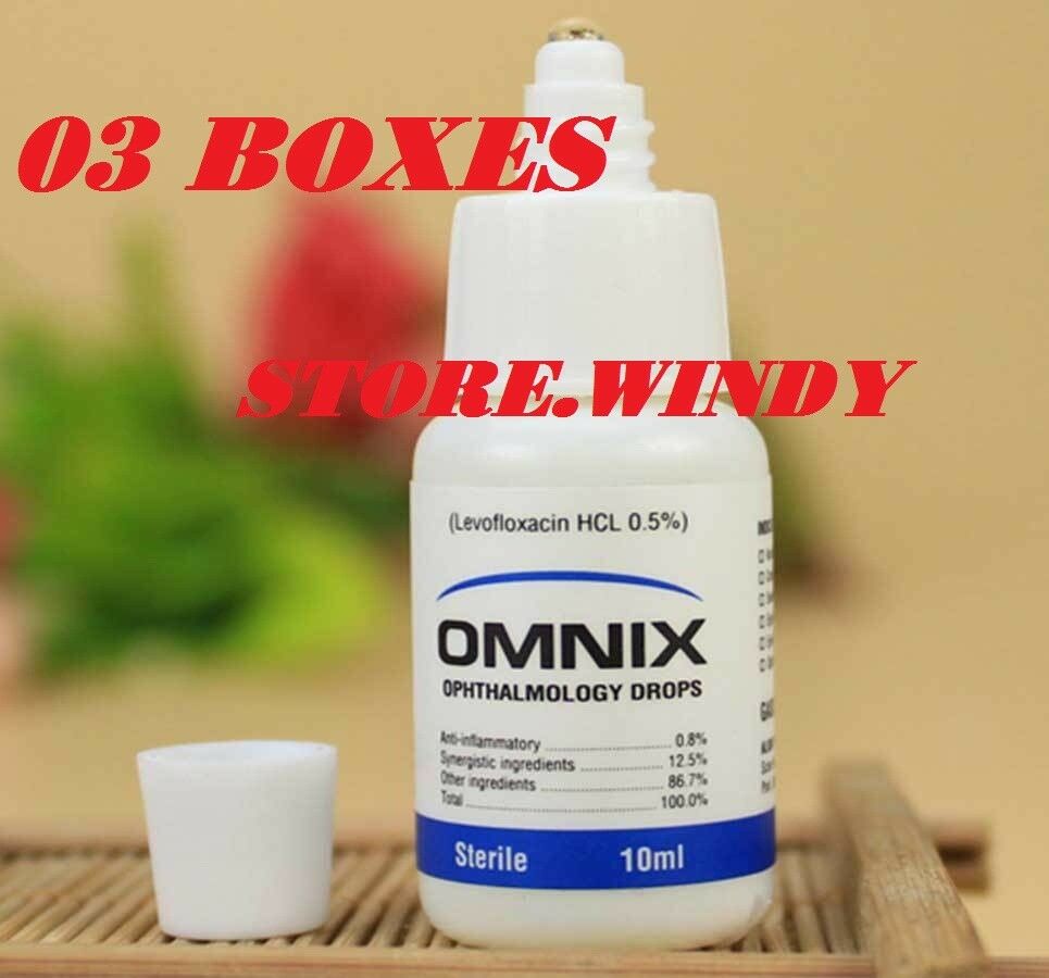 3 Boxes ALKIN OMNIX Pet Eye Drops Cats Dogs Bacterial Infection