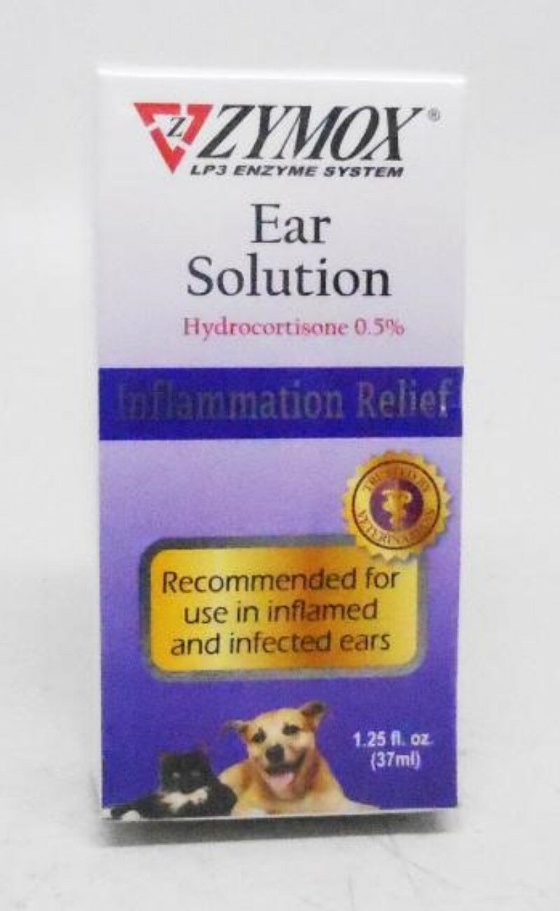 ZYMOX LP3 Enzyme System Ear Solution Inflammation Relief 1.25oz Ex 02/