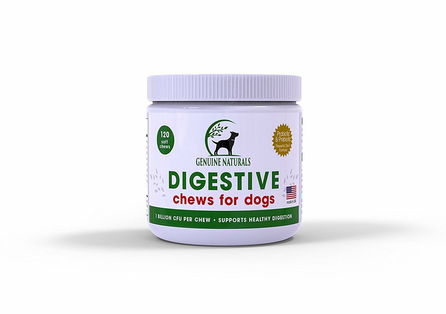 Digestive Health Supplement for Cats and Dogs Genuine Naturals 1 Soft