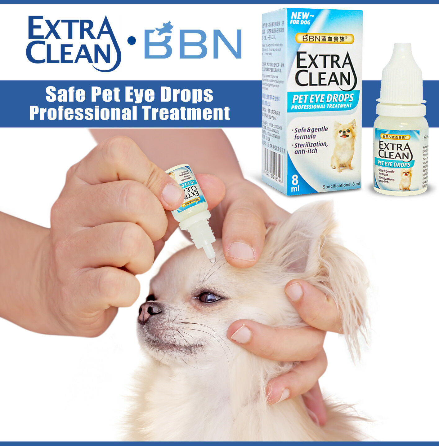 DOG CAT Infection Conjunctivitis Pink Eye Drops Red Irritation Dry Itch