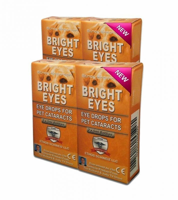 Dog Cataract Eye Drops Ethos Bright Eyes for Pets Four Boxes 40ml buypetcentral