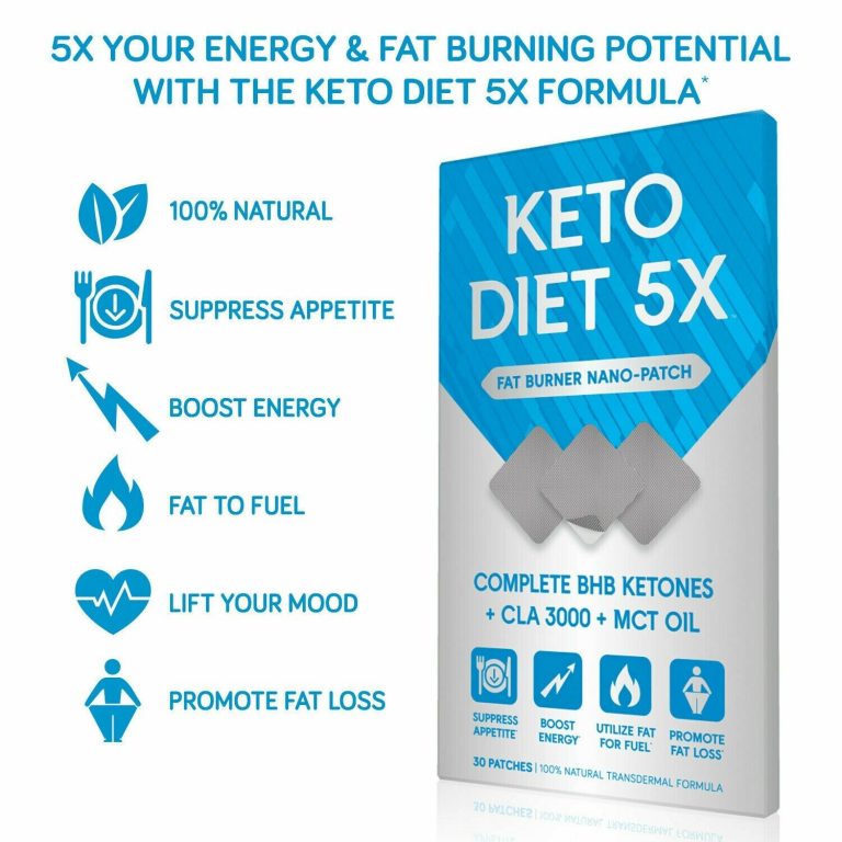 Weight Loss Patch Keto Diet 5X Pure Ketogenic Diet Supplement 30